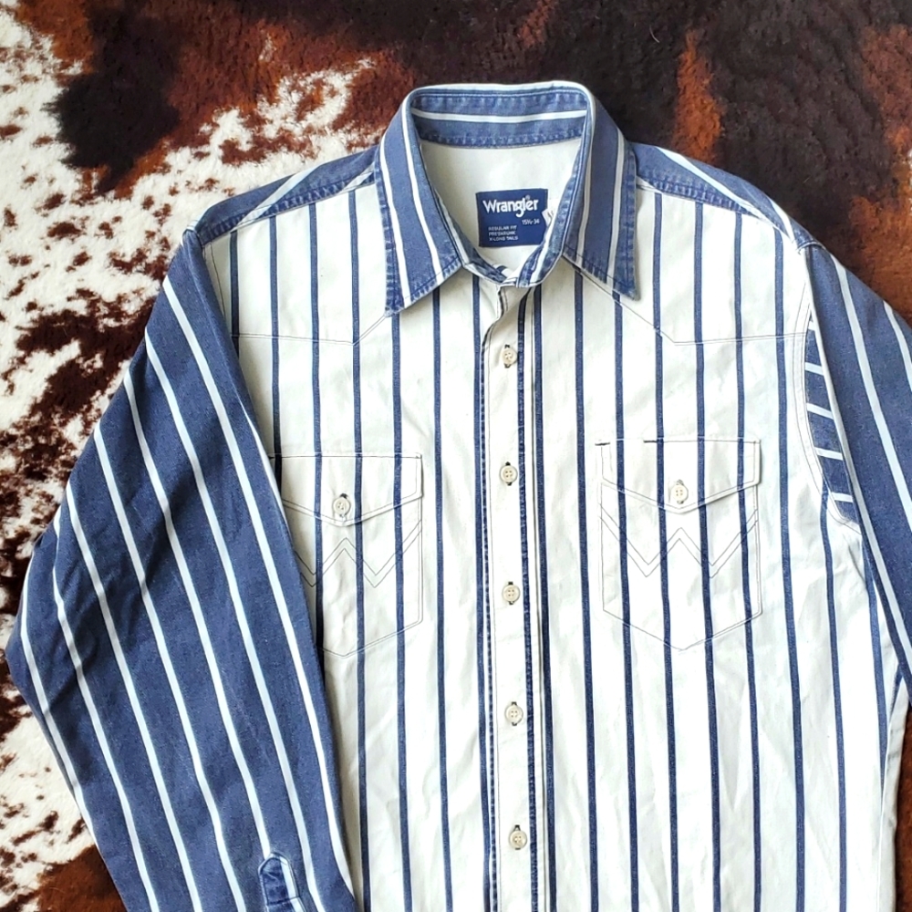 Vintage Wrangler Western Wear Button Up Shirt
